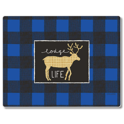 CounterArt Lodge Life 3mm Tempered Glass Cutting Board 10” x 8” Manufactured in the USA
