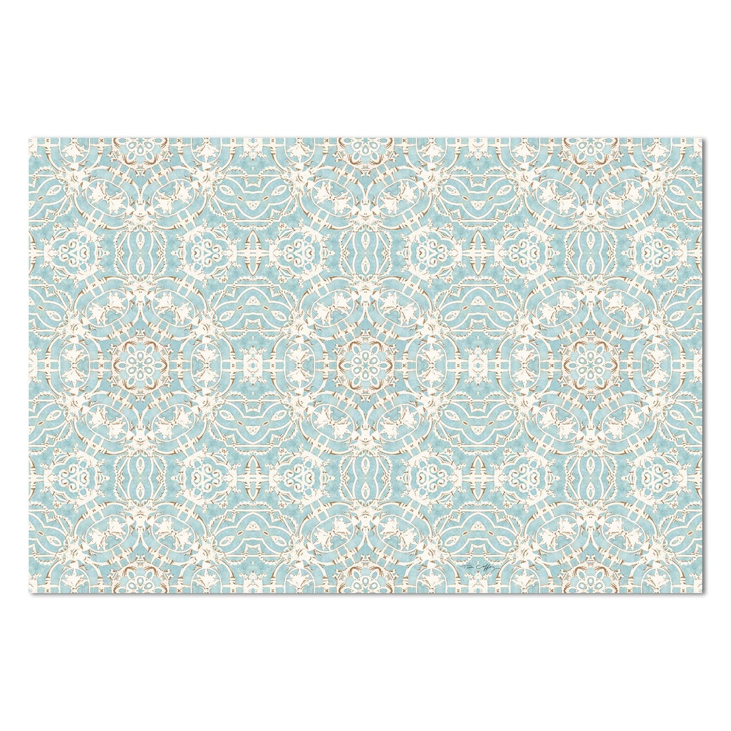 Highland Home Elegance Deco-Floormat, Decorative Mat, Designer Rug, Waterproof, Low Profile, Eco-Friendly Non Slip, Made in The USA