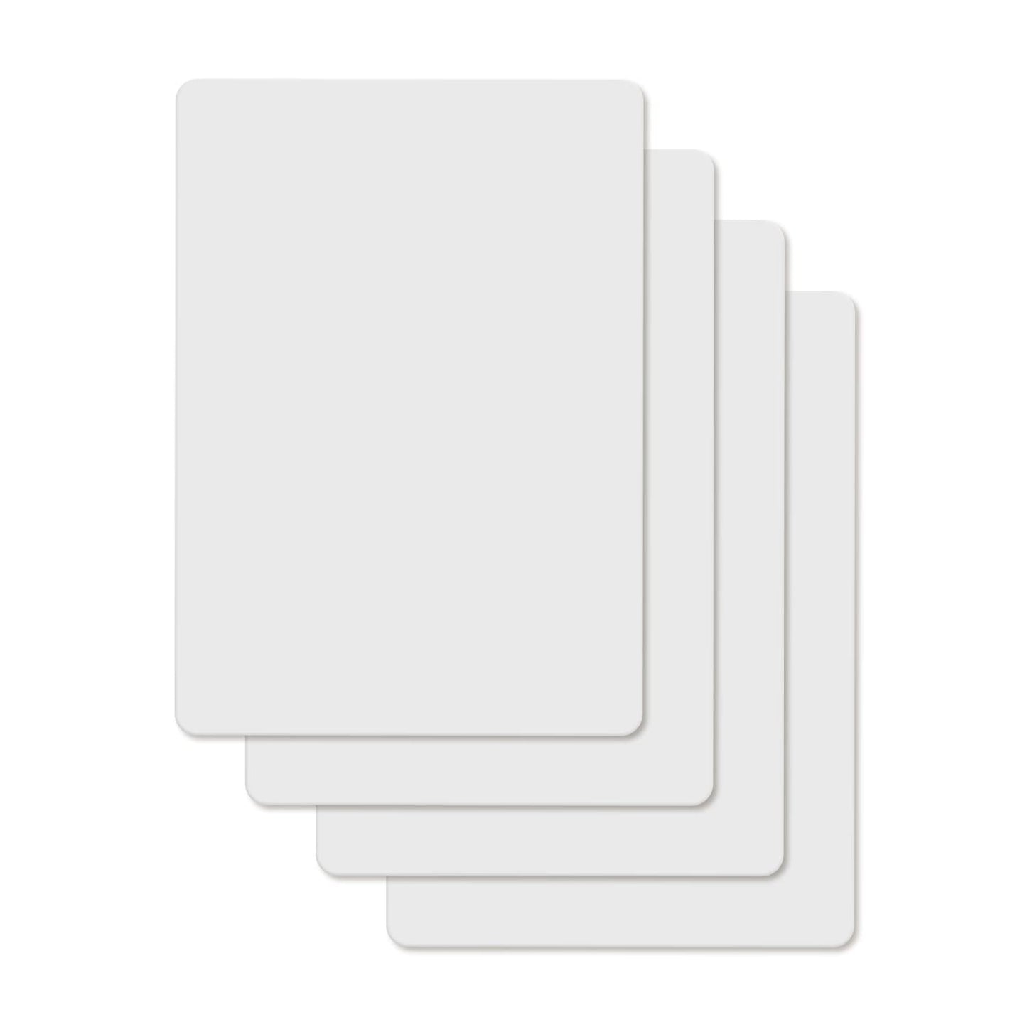 Cut N' Funnel 4 Pack Food Service Grade Heavy Gauge Flexible Cutting Board Mats 9” x 12” Made in the USA