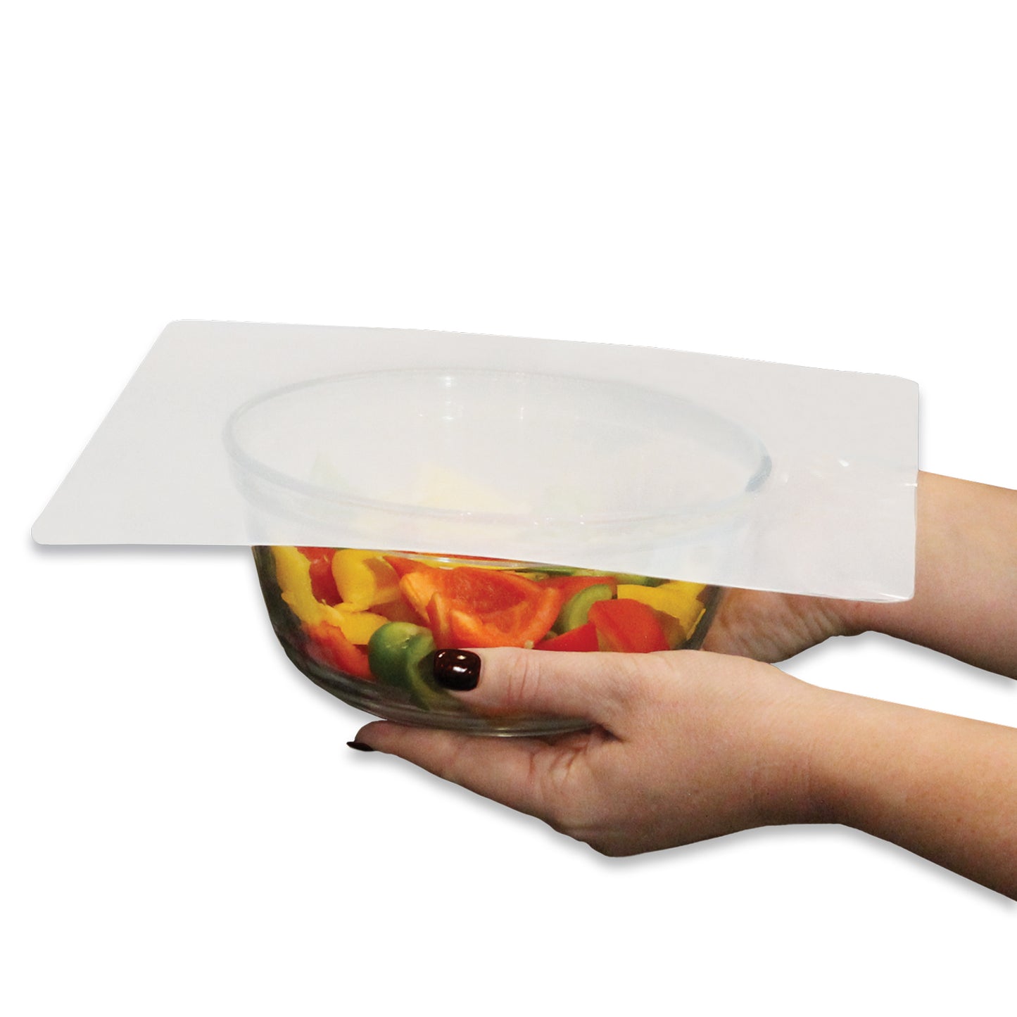 Micro Tops Square Splatter Guards Pack of 2 Assorted Sizes PA Free Plastic for the Microwave Oven, by Chop Chop
