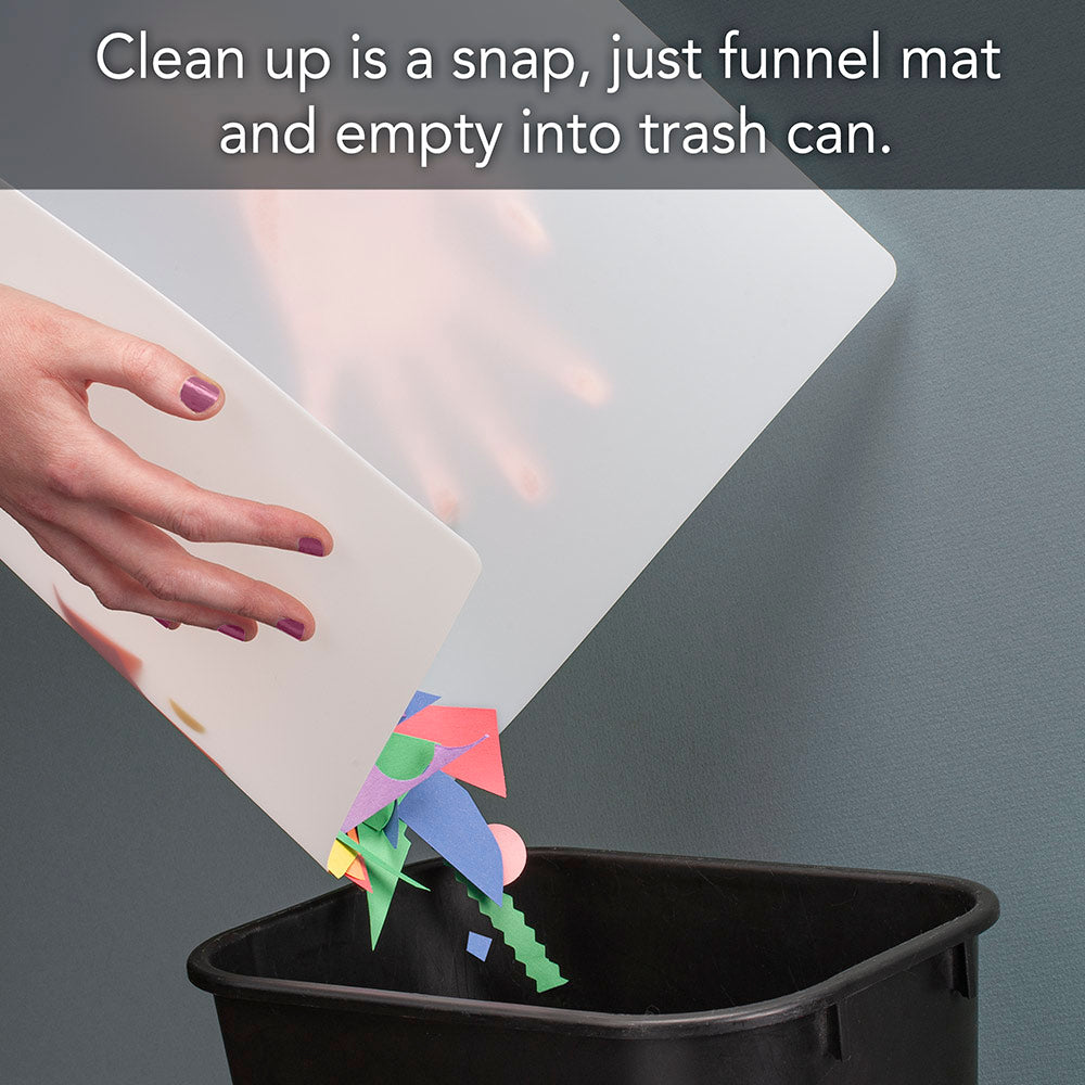 Cut N' Funnel Large Premium Protect It and Craft Mat 24" by 18" Made in the USA Non-slip Flexible Plastic