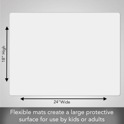 Cut N' Funnel Large Premium Protect It and Craft Mat 24" by 18" Made in the USA Non-slip Flexible Plastic