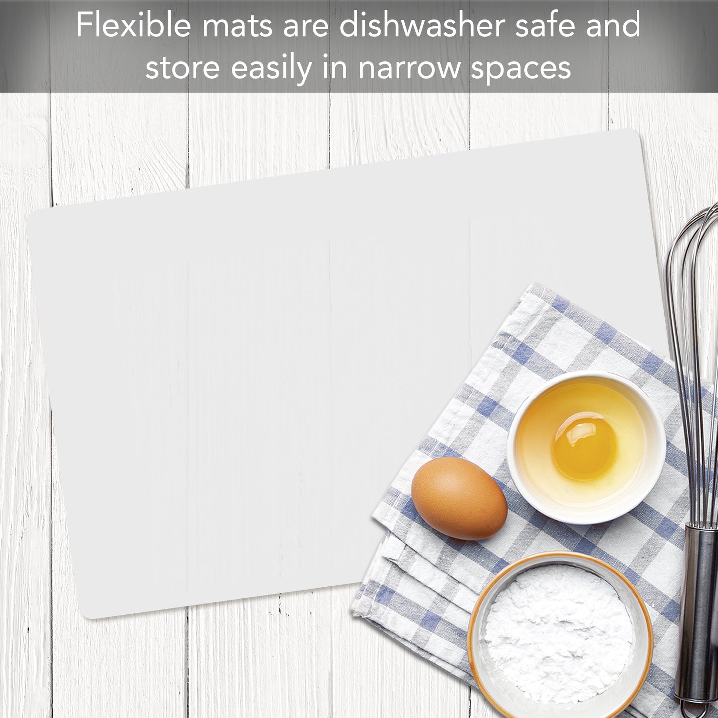 Cut N' Funnel Food Service Grade Flexible Plastic Cutting Mat 4 Pack Made in the USA 18" x 12" BPA Free Dishwasher Safe