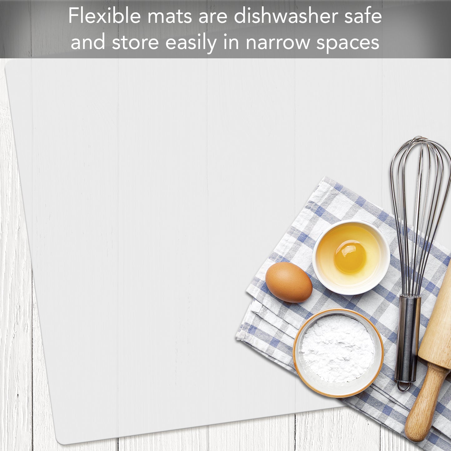 Cut N' Funnel Large Food Service Grade Heavy Gauge Flexible Plastic Cutting Board Mats 4 Pack Made in the USA BPA Free Dishwasher Safe