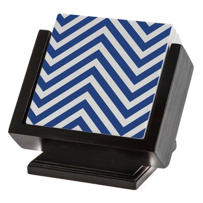 Thirstystone Wooden Pedestal Coaster Holder for 4" Square Coasters Finished in Dark Walnut