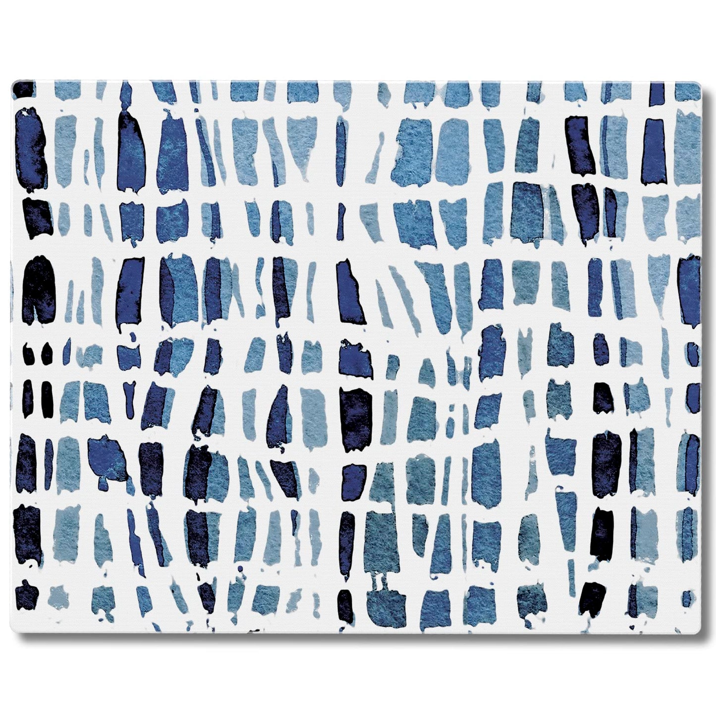 CounterArt Indigo Wavy Lines 3mm Tempered Glass Cutting Board 10” x 8” Manufactured in the USA