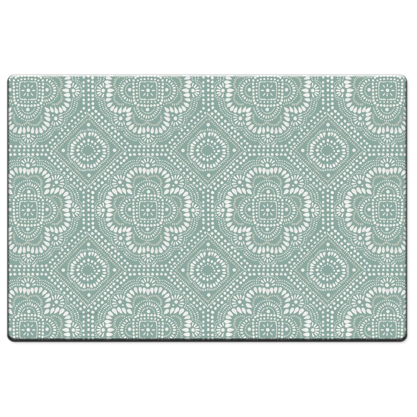 Highland Home Pattern Study 30” x 20” Decorative Vinyl Comfort Floor Mat Manufactured in The USA, Waterproof, Easy to Clean