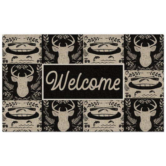 Counterart Lake Life Welcome Indoor/Outdoor Entryway Floor Mat Manufactured in the USA 29.5" by 17.75"