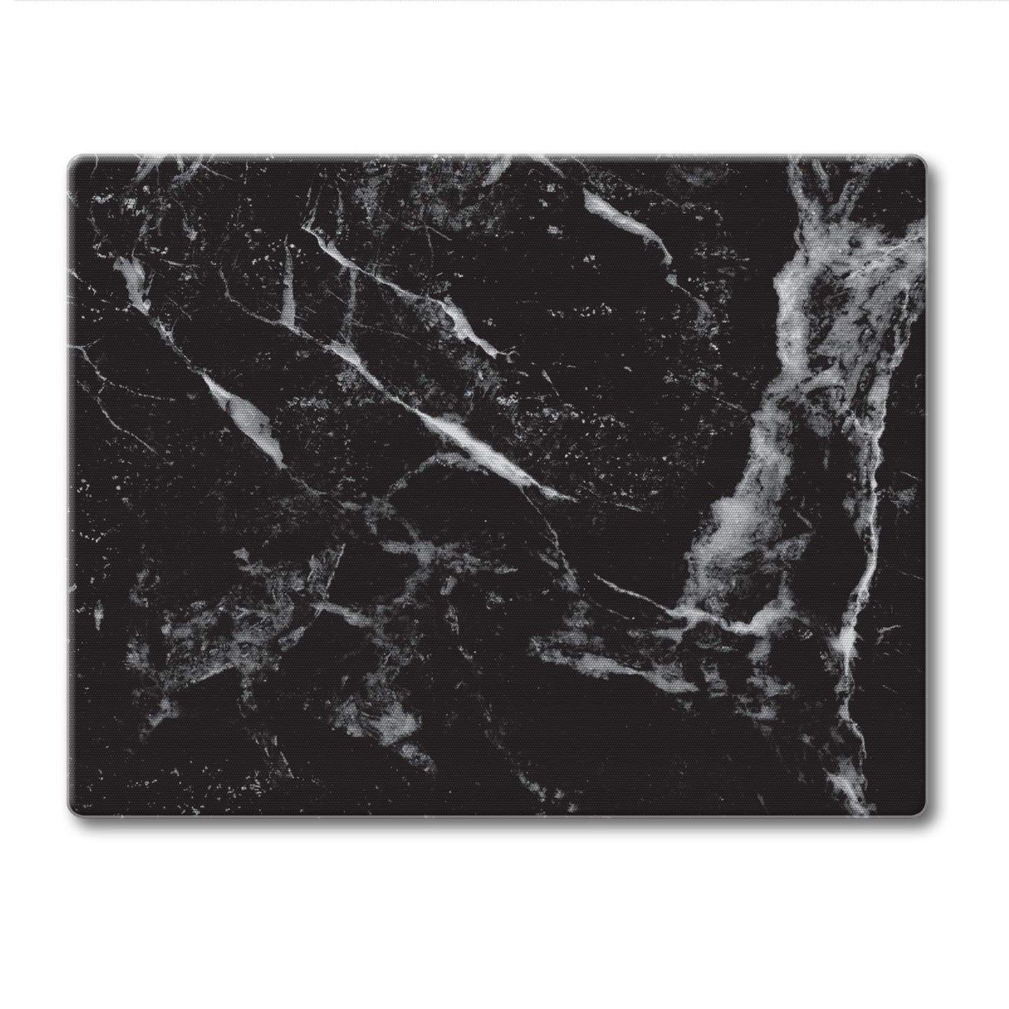 CounterArt Black Marble Design 3mm Tempered Glass Cutting Board 10” x 8” Manufactured in the USA