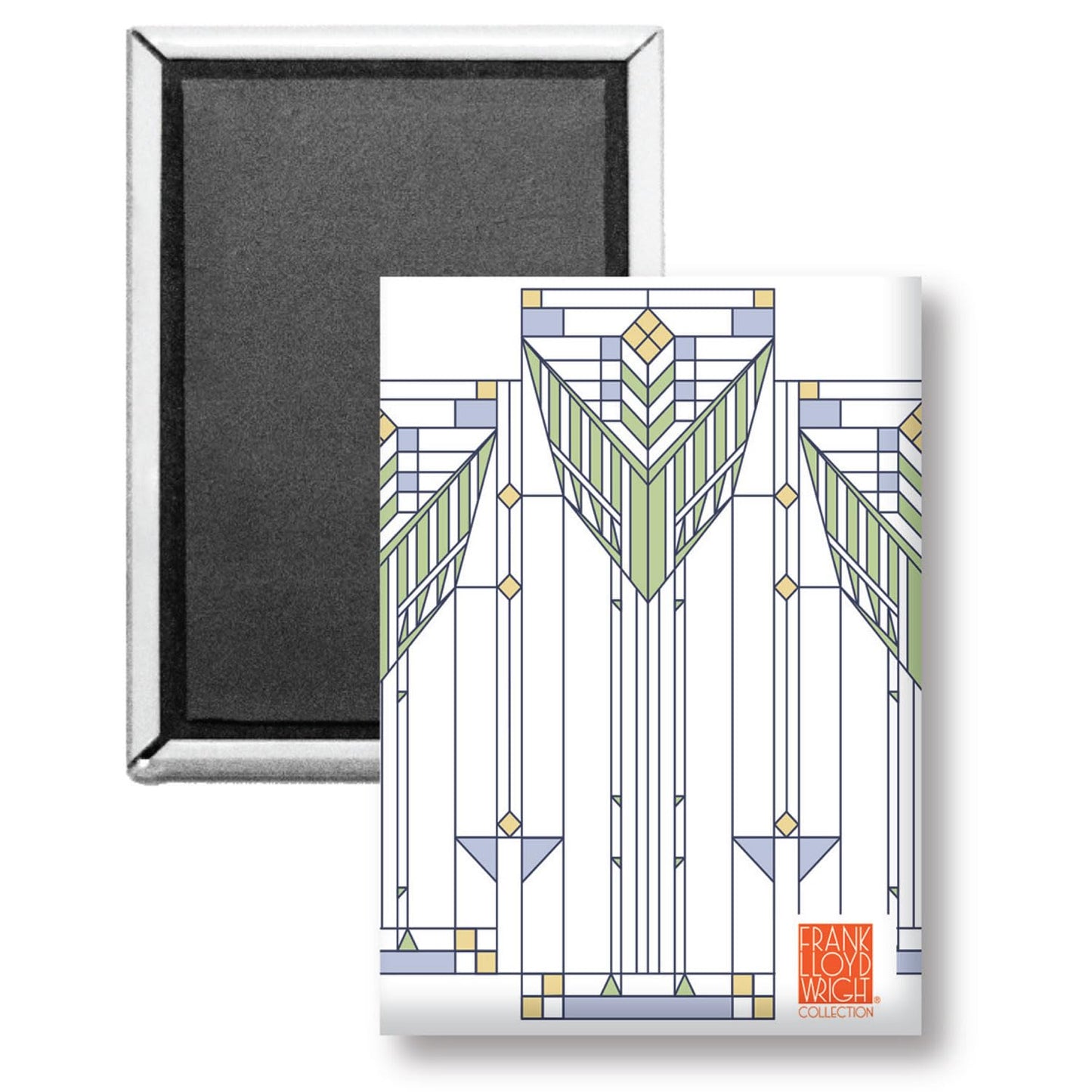 Cabinet Sumac Decorative Magnet Architectural Design by FLW Manufactured in The USA 3.5” x 2.5”