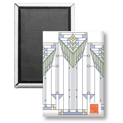 Cabinet Sumac Decorative Magnet Architectural Design by FLW Manufactured in The USA 3.5” x 2.5”