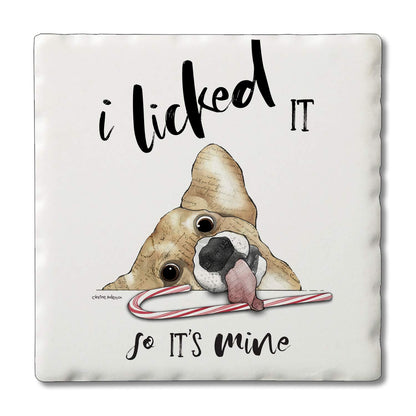 Thirstystone Licked It Single Tumbled Tile Coaster Manufactured in The USA Adorable, Create Your Own Collection