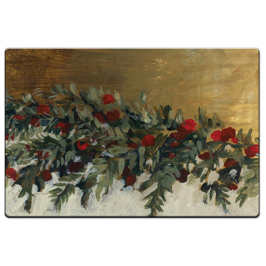 Highland Home Holiday House 30” x 20” Decorative Vinyl Comfort Floor Mat Manufactured in The USA, Waterproof, Easy to Clean