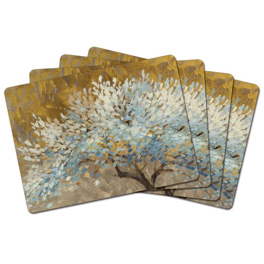 Cala Home Thousand Lifetimes Premium Decorative Hardboard Placemats 4 Pack Manufactured in the USA