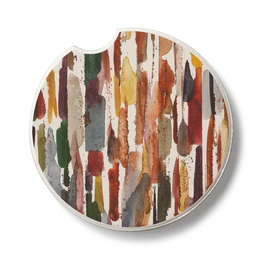 Thirstystone Strata Single Absorbent Stone Coaster for Vehicle Cup Holder 2.6” Diameter Manufactured in The USA