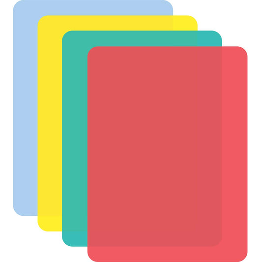 Cut N' Funnel Flexible Cutting Board Mats Set of 4, Assorted Color Coded, Made in the USA of BPA Free Food Grade Plastic, 11.5” x 15”