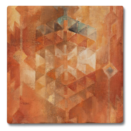 Thirstystone Desert Sunset 4 Pack Tumbled Tile Stone Coasters 4" Square Manufactured in the USA