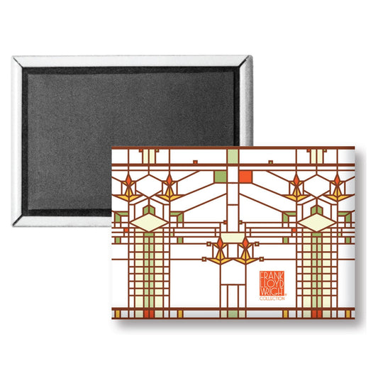 Harley Bradley House Decorative Magnet Architectural Design by FLW Manufactured in The USA 3.5” x 2.5”