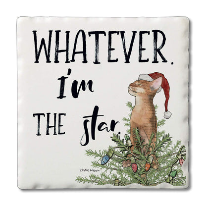 Thirstystone The Star Single Tumbled Tile Coaster Manufactured in The USA Adorable, Create Your Own Collection