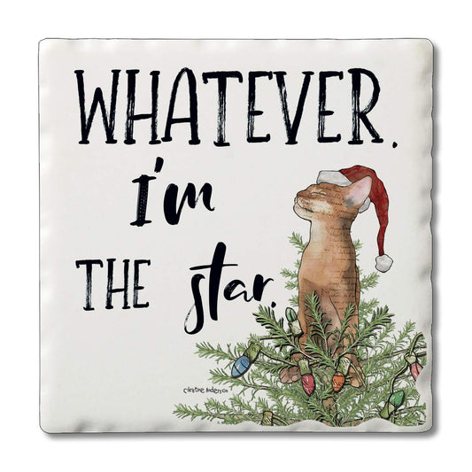 Thirstystone The Star Single Tumbled Tile Coaster Manufactured in The USA Adorable, Create Your Own Collection