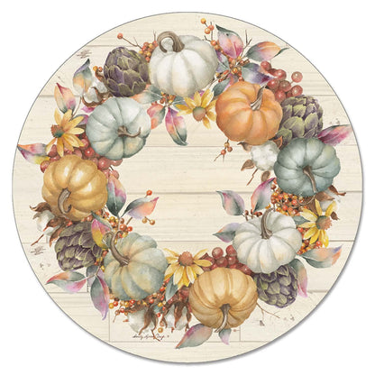 Counterart Pumpkin Time 4mm Tempered Glass Lazy Susan Turntable 13" Diameter