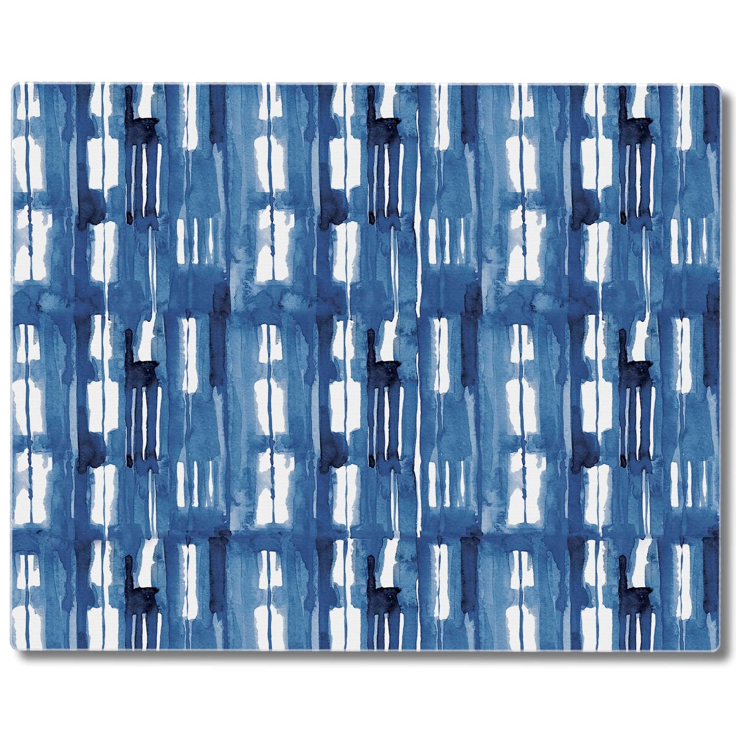 CounterArt Indigo Lines 3mm Tempered Glass Cutting Board 15” x 12” Manufactured in the USA