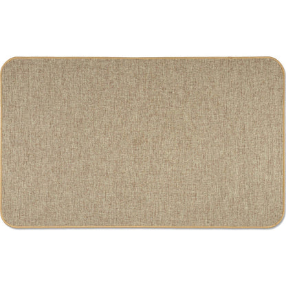 Counterart Decorative Indoor/Outdoor Natural Linen Look Floor Mat with Recycled Rubber Back Manufactured in The USA 29.5” x 17.75”