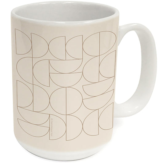 Highland Home Mocha Moon 15 oz. Ceramic Mug Manufactured in the USA Dishwasher Safe Microwave Safe