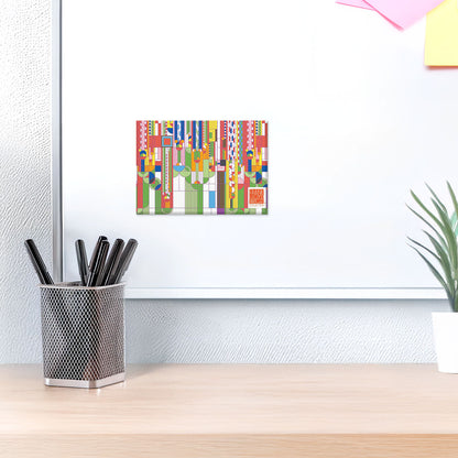 Frank Lloyd Wright's Saguaro Decorative Magnet Manufactured in the USA 3.5” x 2.5”