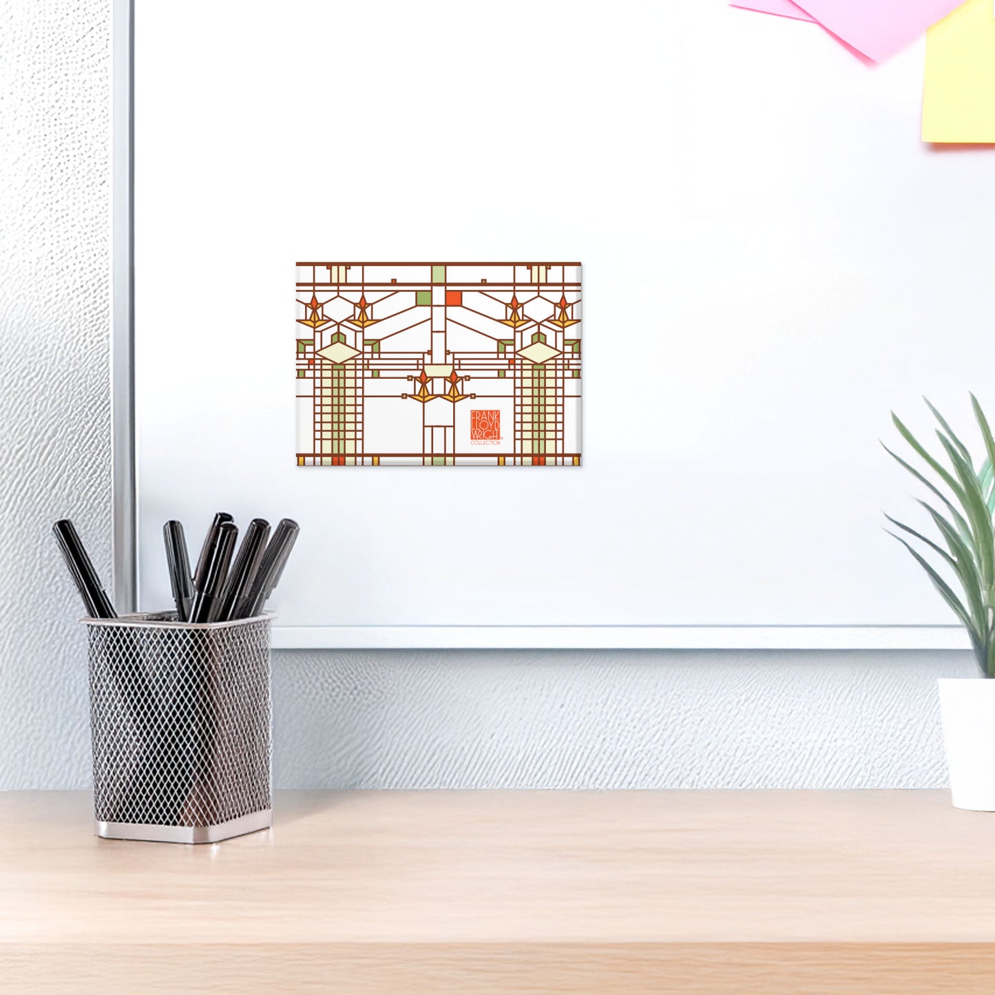 Harley Bradley House Decorative Magnet Architectural Design by FLW Manufactured in The USA 3.5” x 2.5”