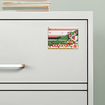 Frank Lloyd Wright's Hillside Curtain Decorative Magnet Manufactured in the USA