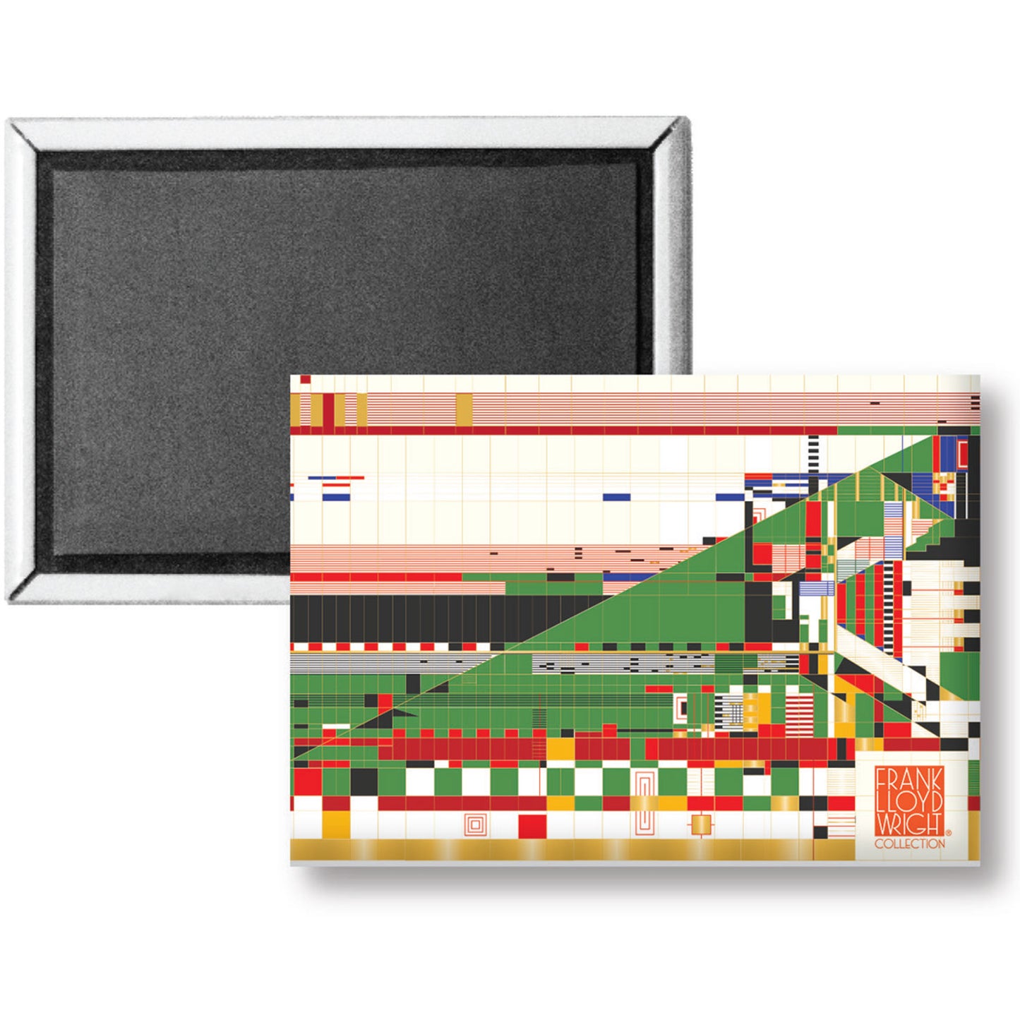 Frank Lloyd Wright's Hillside Curtain Decorative Magnet Manufactured in the USA