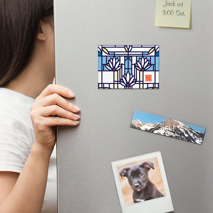 Frank Lloyd Wright Waterlilies Decorative Magnet Manufactured in the USA 3.5” x 2.5”