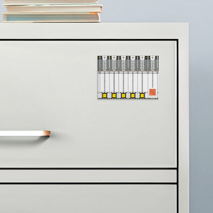 Frank Lloyd Wright's Tree of Life Decorative Magnet Manufactured in the USA 3.5” x 2.5”