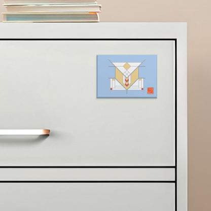 Frank Lloyd Wright's Lake Geneva Architectural Magnet Manufactured in the USA 3.5” x 2.5”