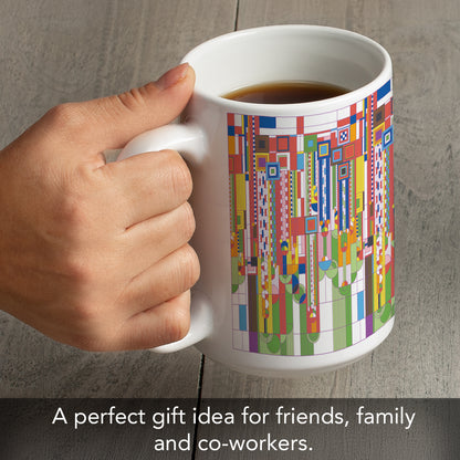 Highland Home Saguaro Forms by Frank Lloyd Wright 15 oz. Ceramic Mug Manufactured in the USA Dishwasher Safe Microwave Safe