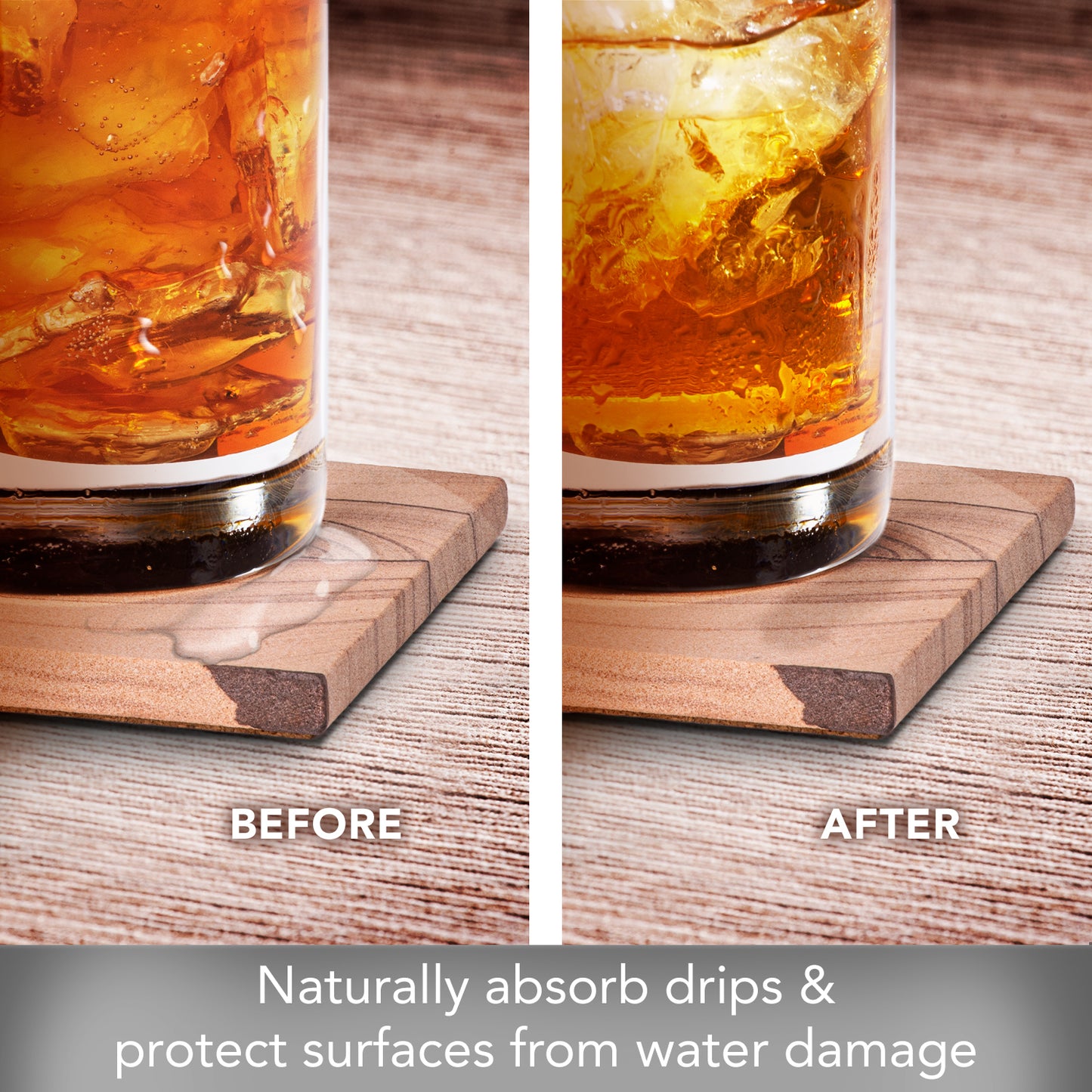 Natural Sandstone - Set of 4 Coasters