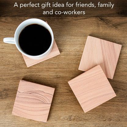 Natural Sandstone - Set of 4 Coasters