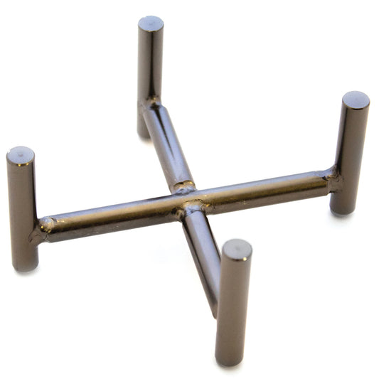 Thirstystone Black Chrome Iron Coaster Holder 5" x 5" Holds Round or Square 4" to 4.25" Coasters