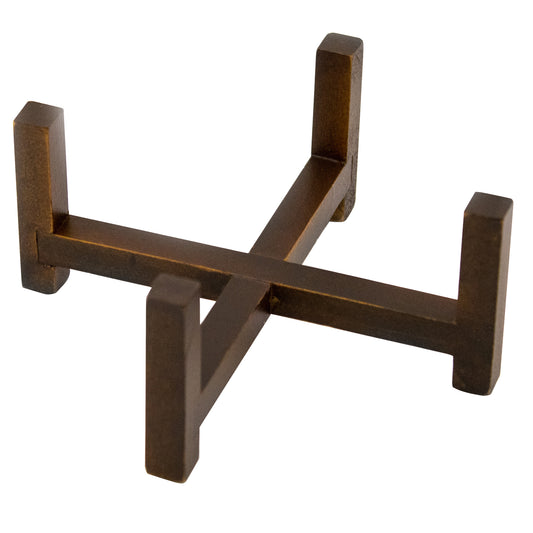 Thirstystone Walnut Colored Coaster Holder 5.13" x 5.13" Holds Round or Square 4" Coasters