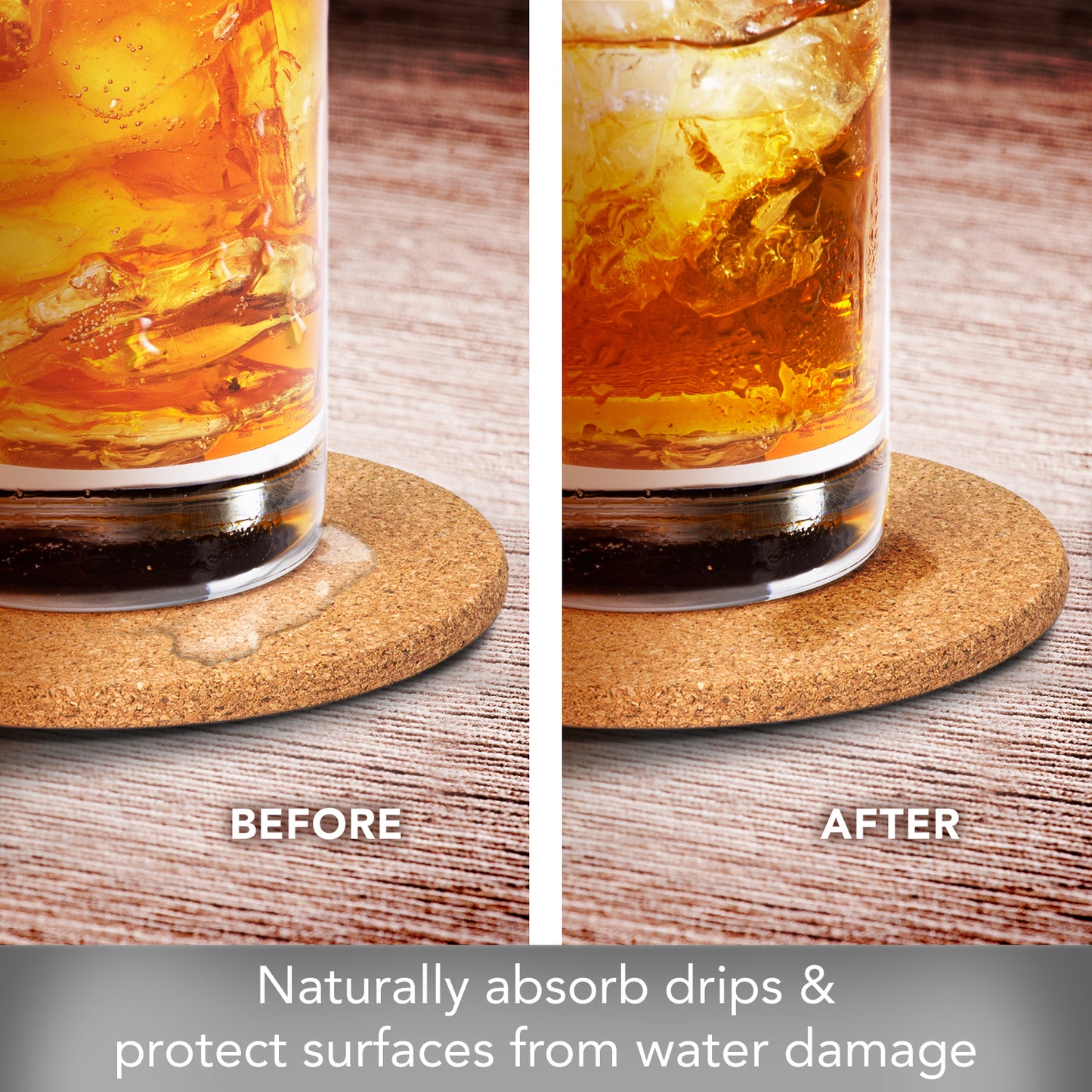Thirstystone Coasters - Cork Set of 8