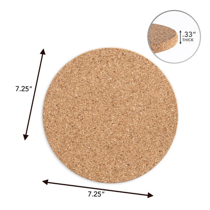 Thirstystone Cork 3 Pack Trivet, Tan, Brown