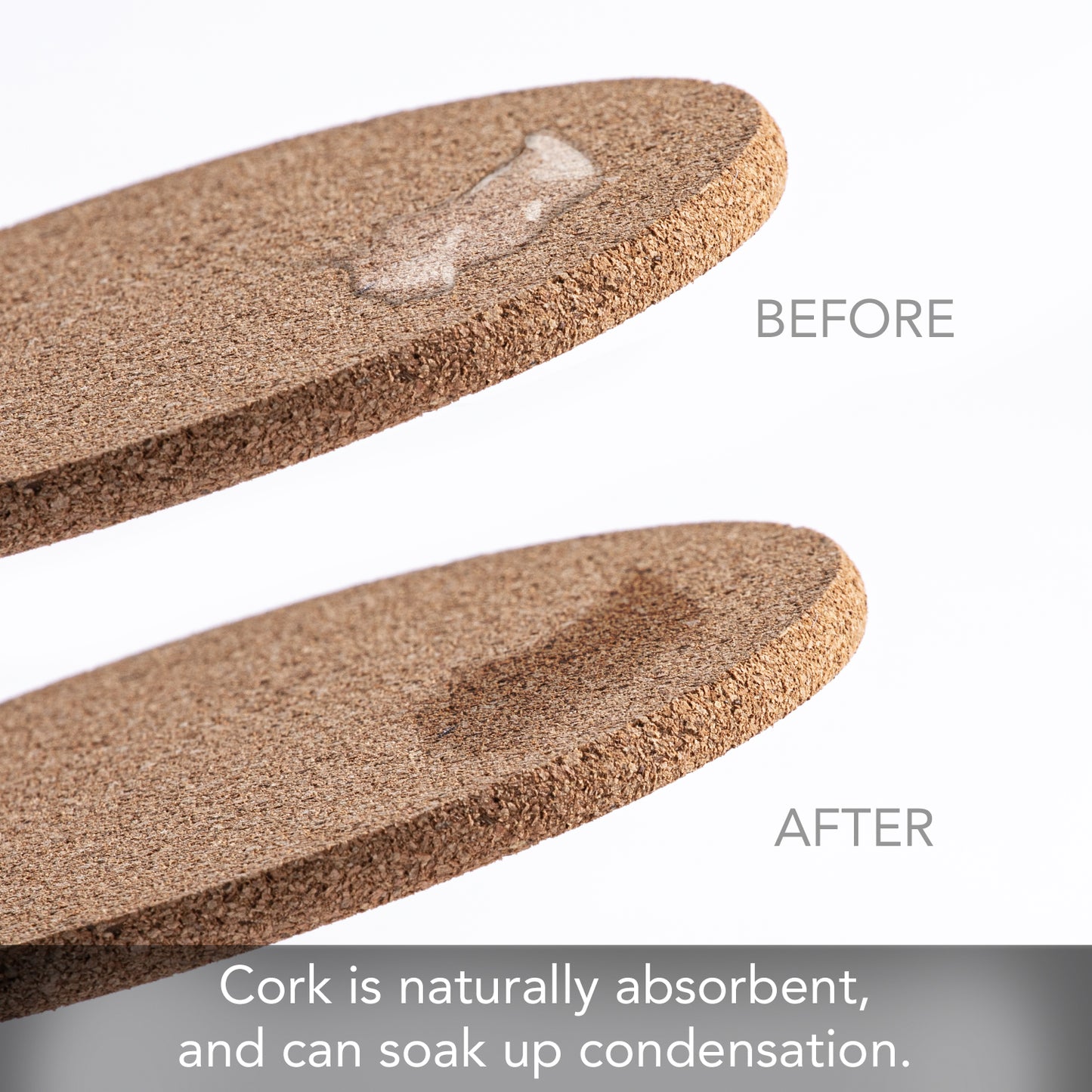 Thirstystone Cork 3 Pack Trivet, Tan, Brown