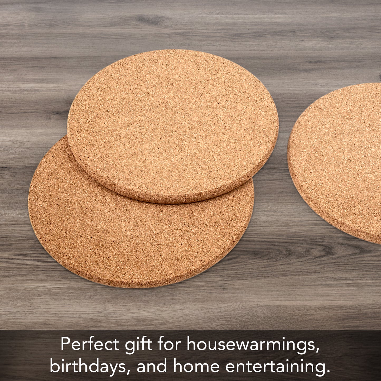 Thirstystone Cork 3 Pack Trivet, Tan, Brown