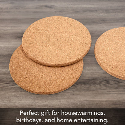 Thirstystone Cork 3 Pack Trivet, Tan, Brown