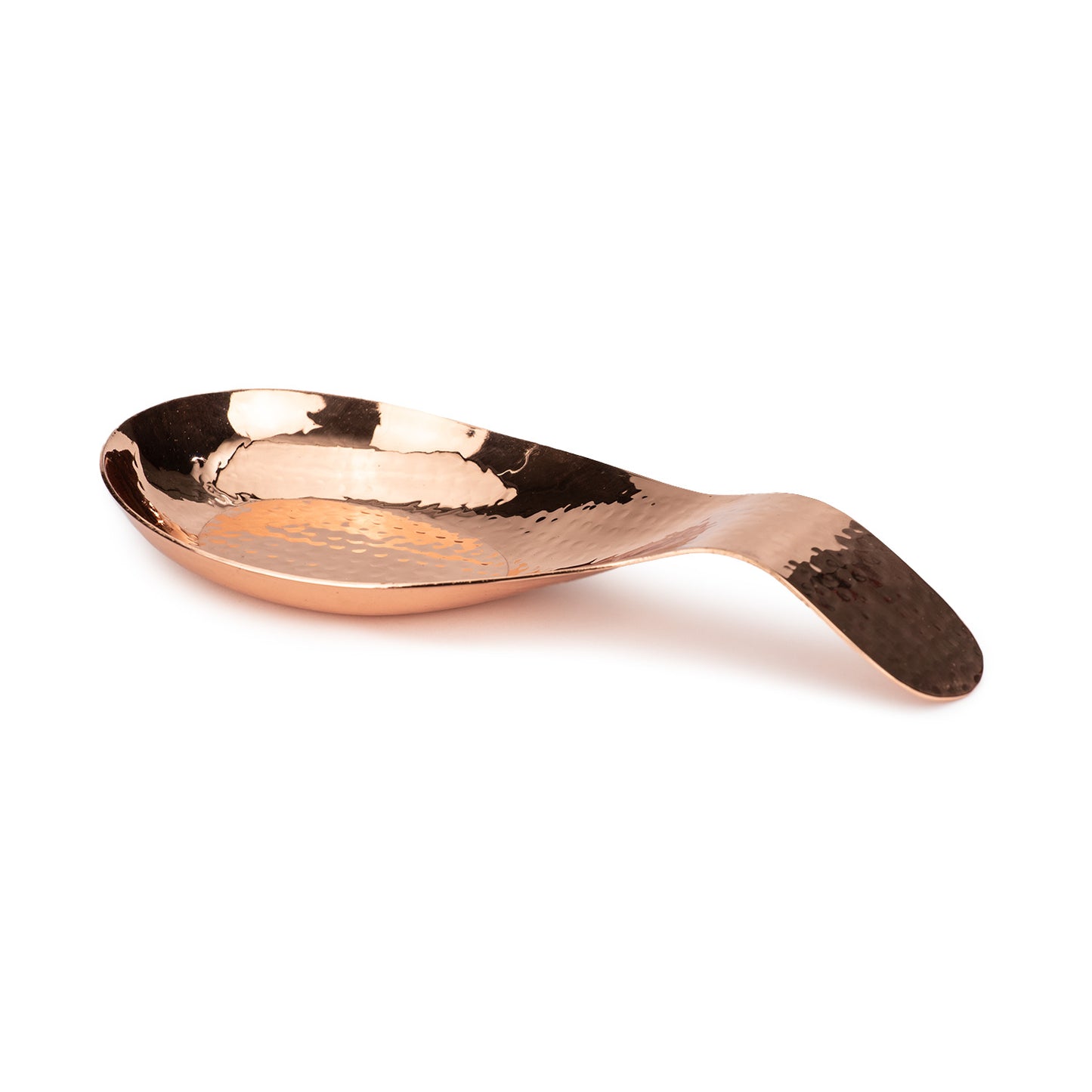 Thirstystone Large Hammered Stainless Steel Penny Copper Colored Spoon Rest. Measures 9.75” x 4.25” Large Enough for Ladels