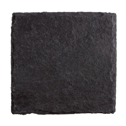 Thirstystone 4 Pack Natural Gray Slate Coasters with Protective Backing Elegant, Heat Tolerant, Easily Wipes Clean