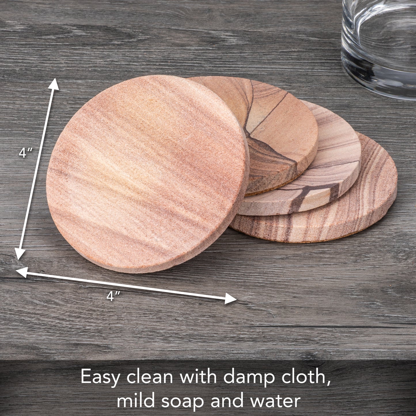 Cinnabar - Set of 4 Coasters