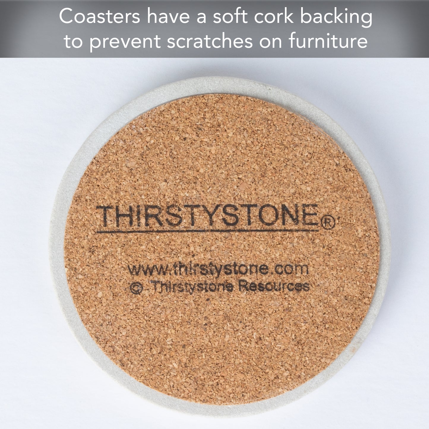 Thirstystone 4 Pack Monogram Letter B Sandstone Coasters in Bronze Iron Ram Coaster Holder