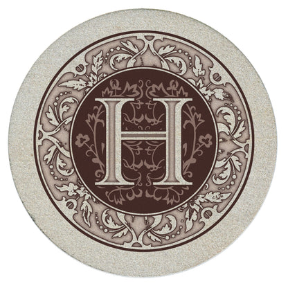 Thirstystone 4 Pack Monogram Natural Sandstone Coasters 4" Diameter